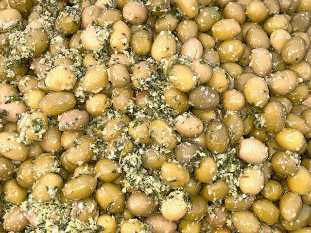 Olives "Ail-Basilic frais"