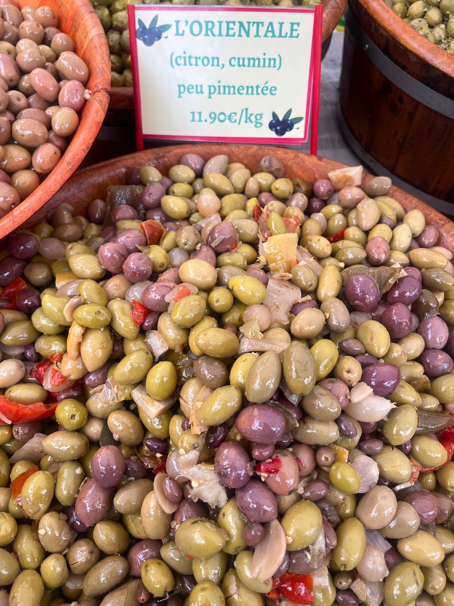 Olives « l’Orientale » peu pimentée 500g